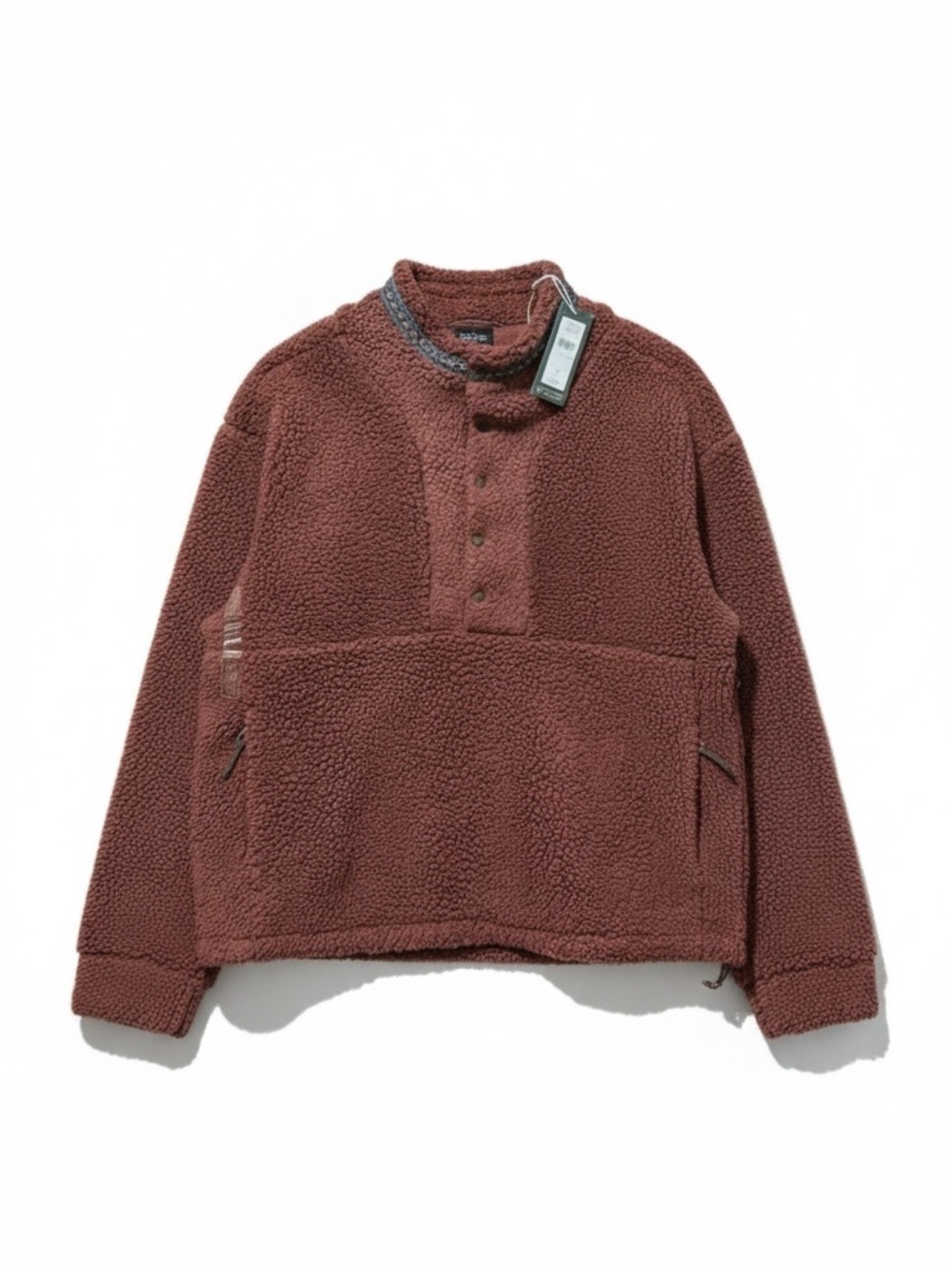 Alpine Design Burgundy Sherpa Pullover – Size Large